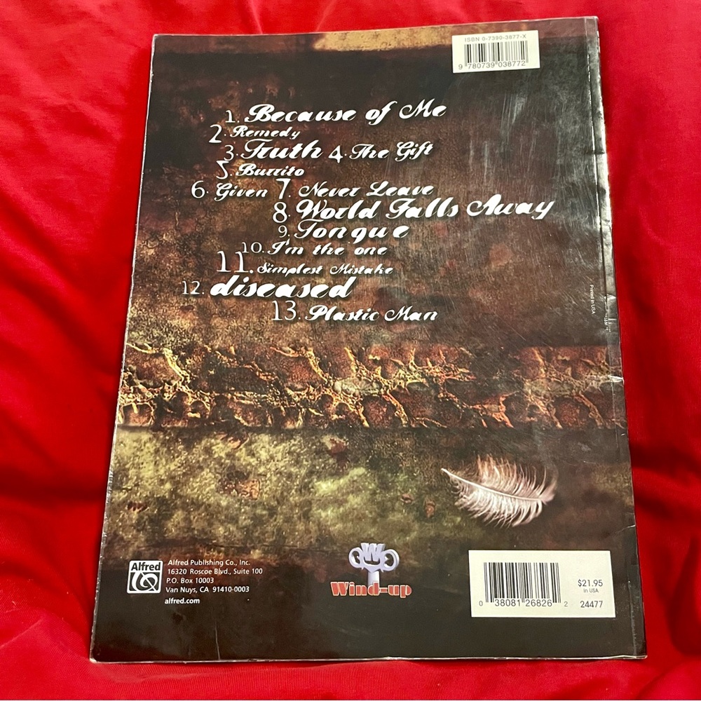 Vintage Seether Guitar/Vocals Tablature Songbook - Picture 2 of 3